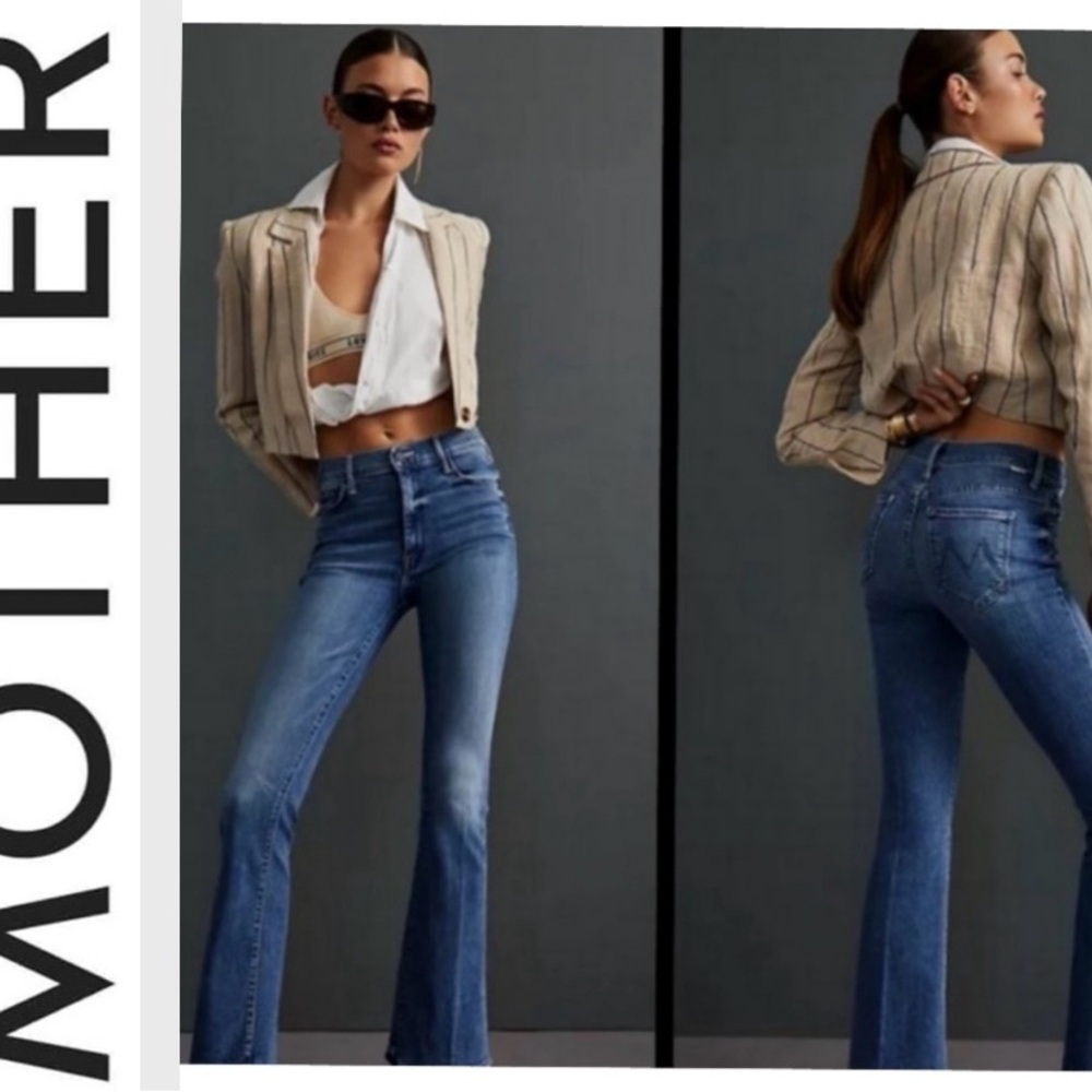 MOTHER Blue Flare Jeans